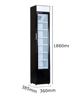 立式商用家用果蔬饮料茶叶冷藏展示单门柜迷你保鲜展示柜多型号