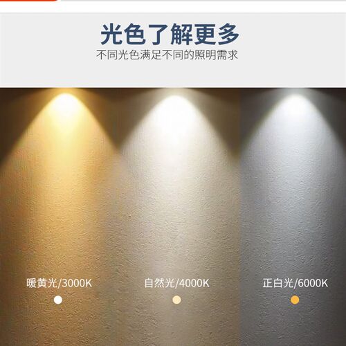 轻奢金边COB射灯嵌入式网红小山丘客厅吊顶背景墙防眩光LED天花灯