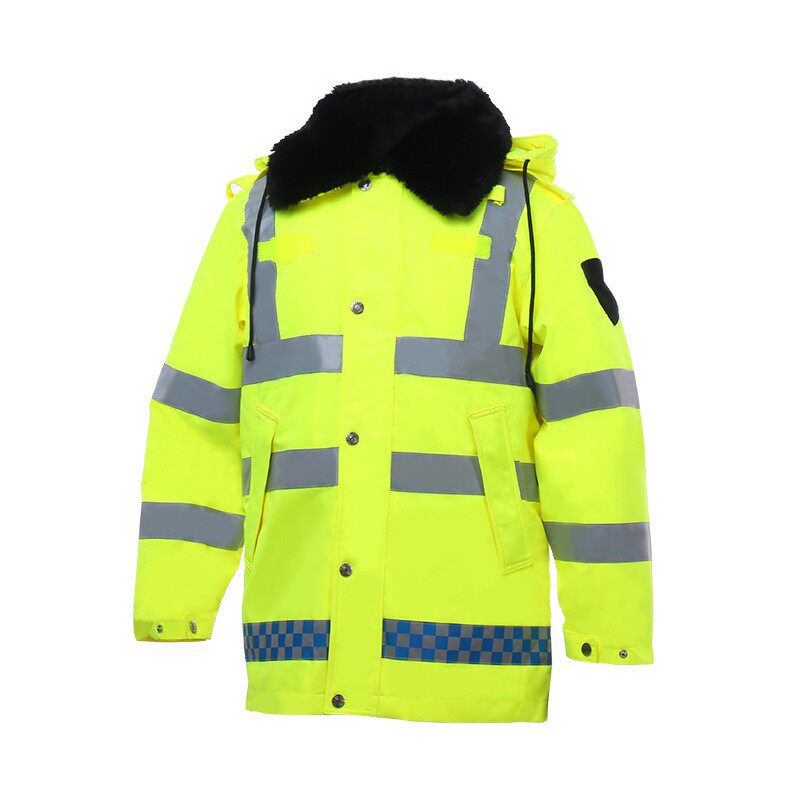 反光雨衣交通安全服棉服骑行保暖棉衣防雨服冬季防寒加绒新式男款