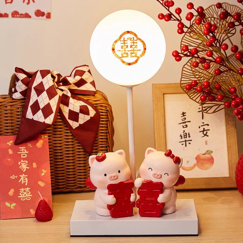新婚礼物送新人结婚婚房布置装饰订婚摆件陪嫁物品女创意可爱小猪