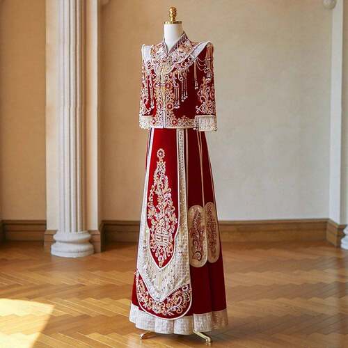 2026新款秀禾服新娘婚服中式婚礼嫁衣出阁服秀禾服修身显瘦礼服高