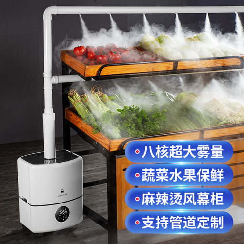 工业加湿器大雾量商用上加水超市蔬菜保鲜喷雾化机回烟机考房回潮