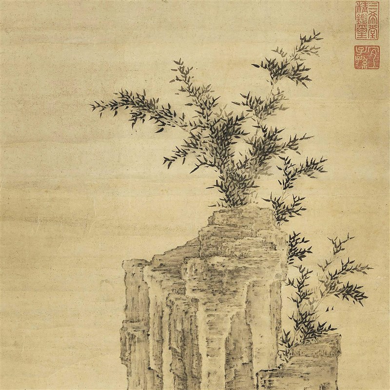 明代唐寅唐伯虎《煎茶图》客厅书房茶室装饰挂画玄关高清挂轴字画