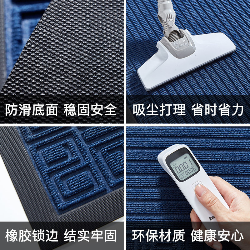 新中式进门垫子室外地垫大门口踩脚垫橡胶入户防滑垫耐磨除尘防水