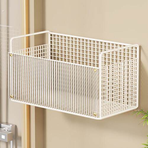 化妆室置物架浴室墙上置物架壁挂收纳盒免打孔架厕所专用收纳挂篮