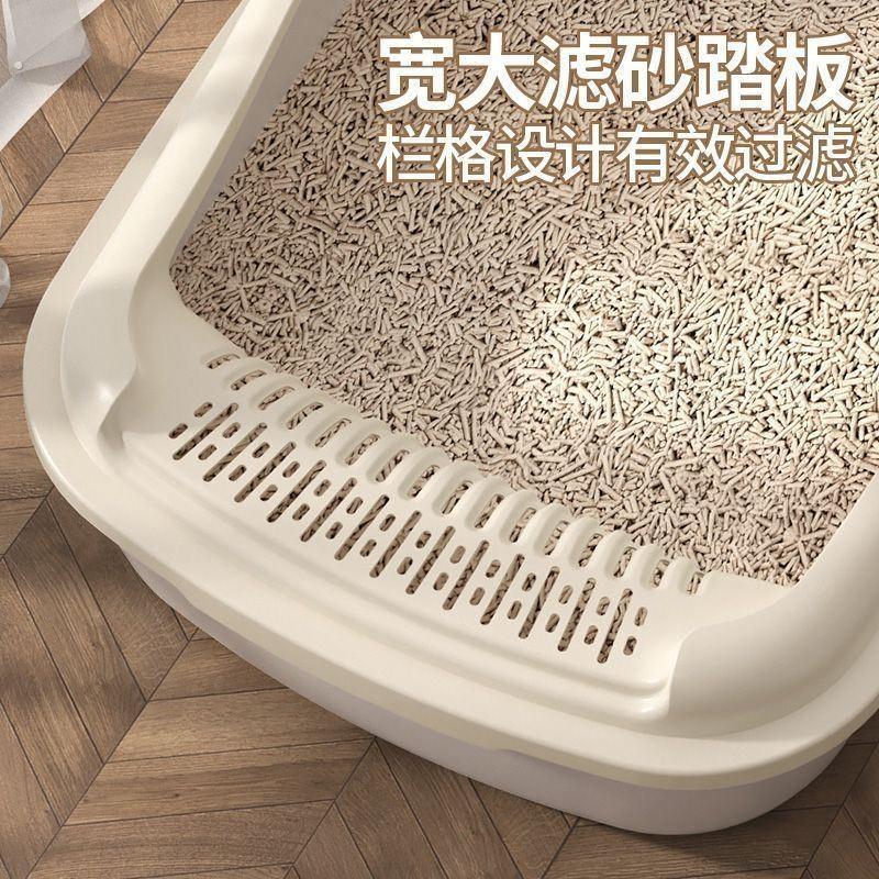 猫砂盆大号全半封闭式防外溅猫砂盘猫沙盆子屎盆猫厕所猫咪用品