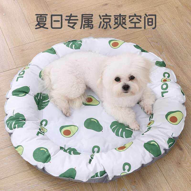 冰垫宠物夏季圆形冰窝狗狗凉席垫方形猫咪睡觉降温解暑垫子冰丝席