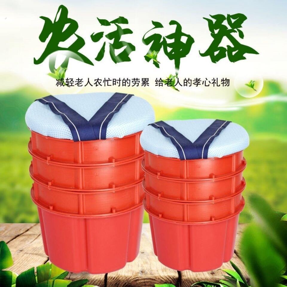 大棚干活坐的凳子屁蹲凳腰凳泡沫凳方便带的小登子摘西瓜菜跟屁凳