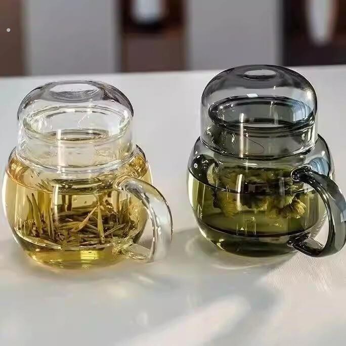 新款茶具用小容量过滤煮功夫茶杯加厚高硼硅杯子泡茶迷你绿茶带把