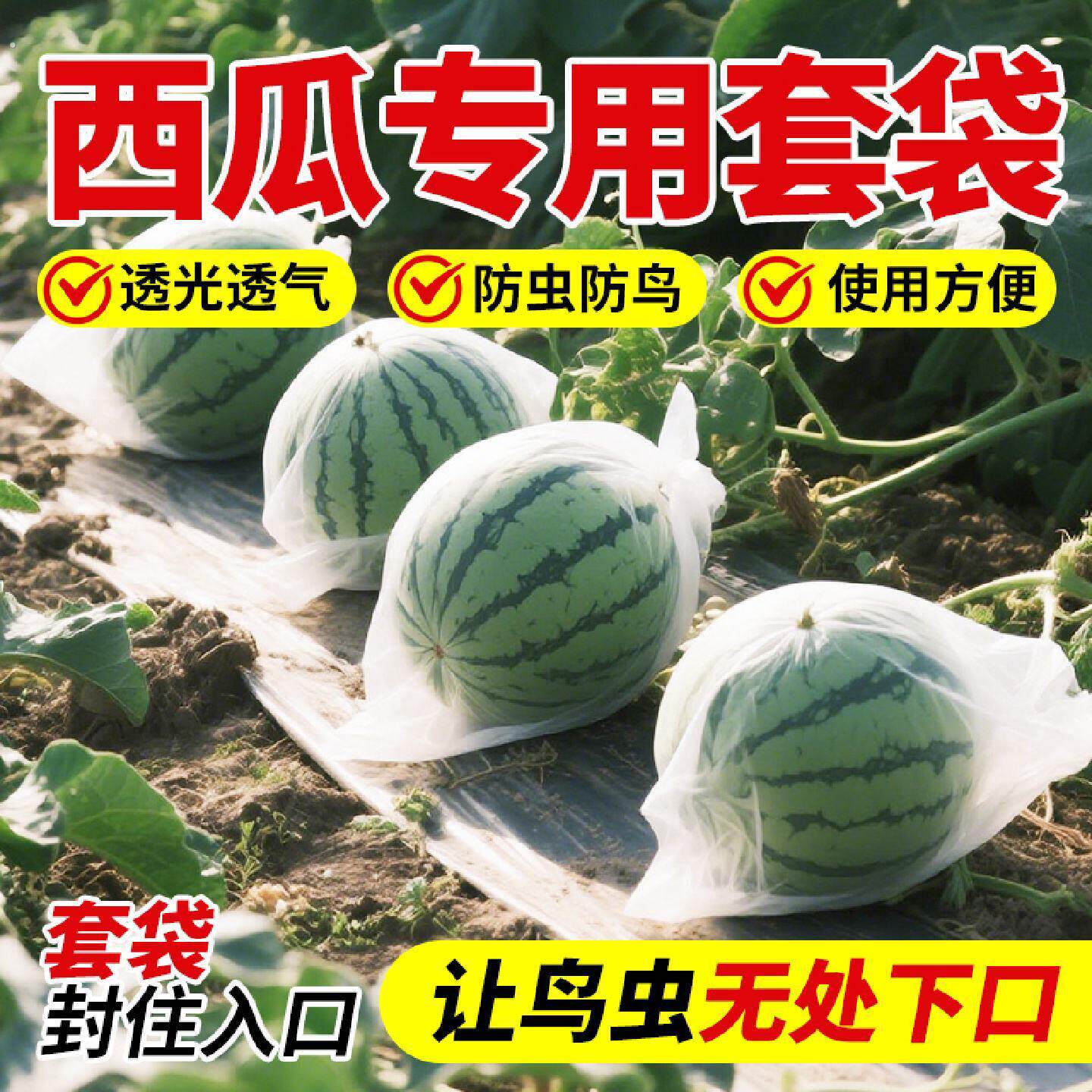 西瓜套袋专用防虫防鸟透气透光瓜果蔬菜通用型网袋防果蝇神器露天