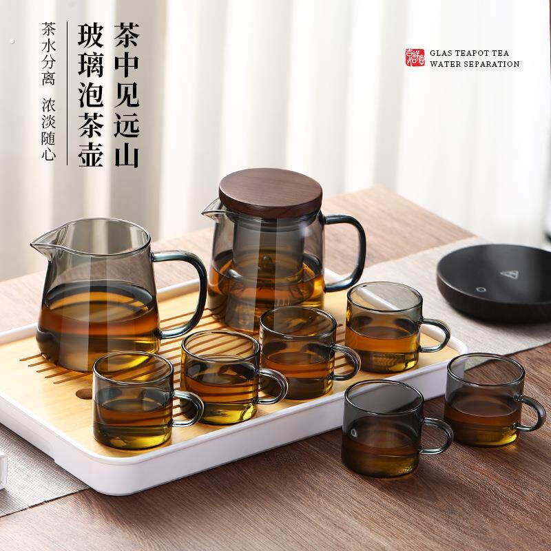 2025新款耐热玻璃茶壶套装家用可加热玻璃泡茶壶壶茶具高硼硅玻璃