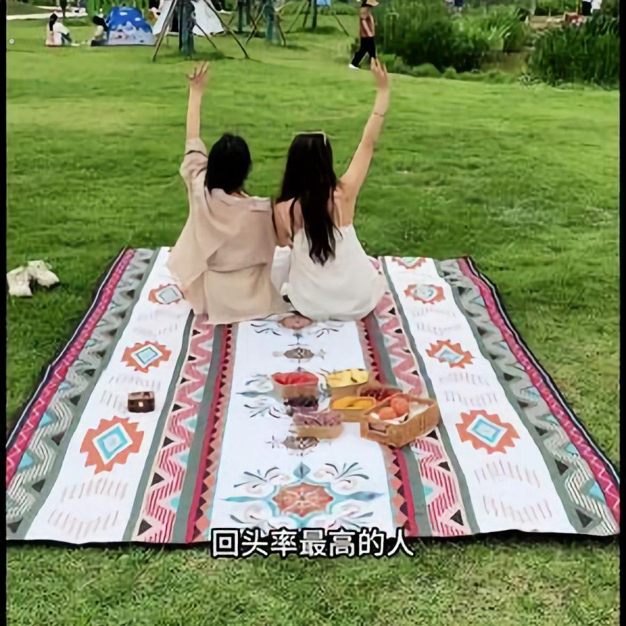 踏青垫子超音波野餐垫春秋游防潮垫加厚草坪户外帐篷露营地垫沙滩