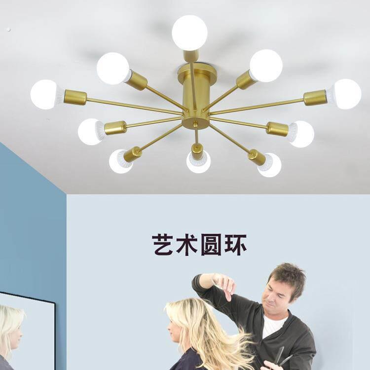 理发店专用吊灯创意个性灯具美发店发廊店铺商用超亮服装店吸顶灯