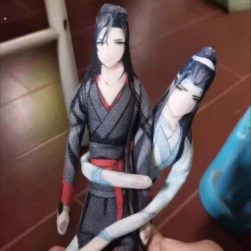 厂家直销魔道祖师魏无羡蓝忘机抽象老鼠干玩偶全身内置骨架可凹造