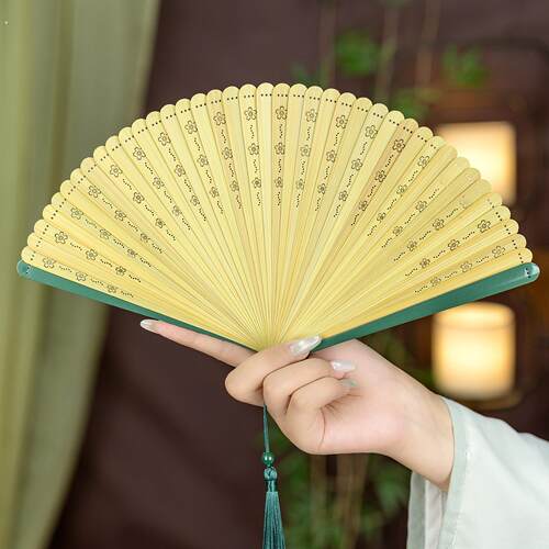 全竹扇中国风扇子古风夏天携带小巧折扇中式汉服旗袍专用跳舞表演