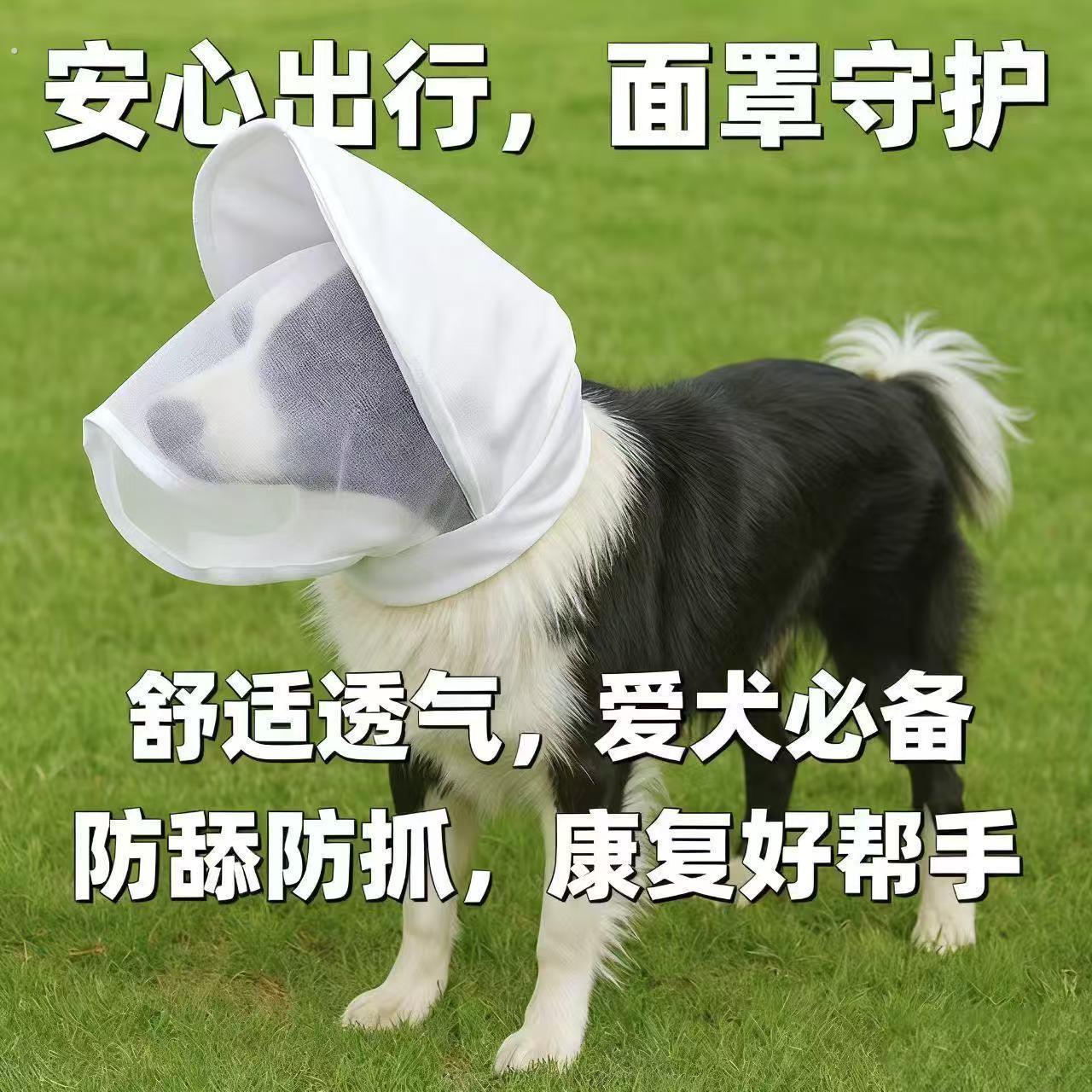 新品狗狗嘴套防乱吃咬人嘴罩透气小型犬中型犬面罩防舔止吠器