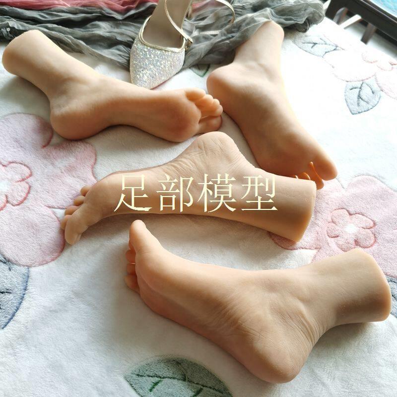 仿真足模真人倒模假脚针灸按摩穴位足部模型影视绘画道具直播