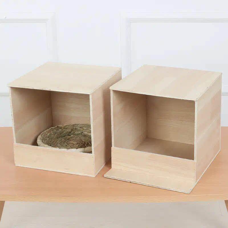 鸽子窝巢箱室内外可挂实木制鸟窝配对繁殖孵化孵蛋草窝鸽具宠物窝