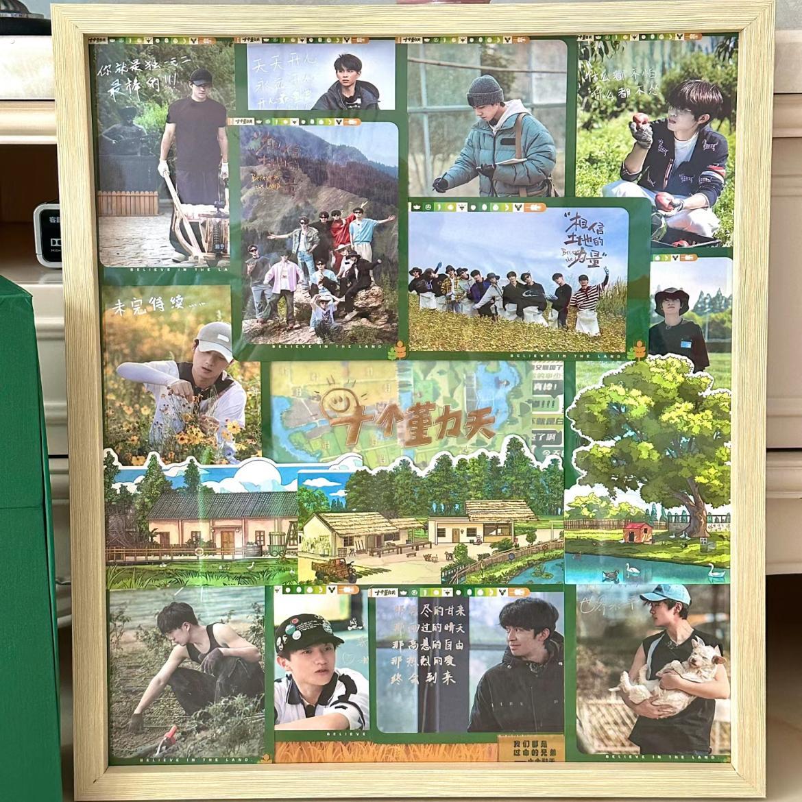 十个勤天明信片相框实木45*55钻石画框30*40*35*50*60*7024寸相框