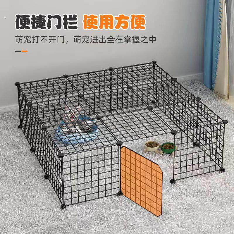 宠物围栏狗栅栏室内挡拦狗狗猫咪门栏栅笼铁网围栏防越狱隔离门网
