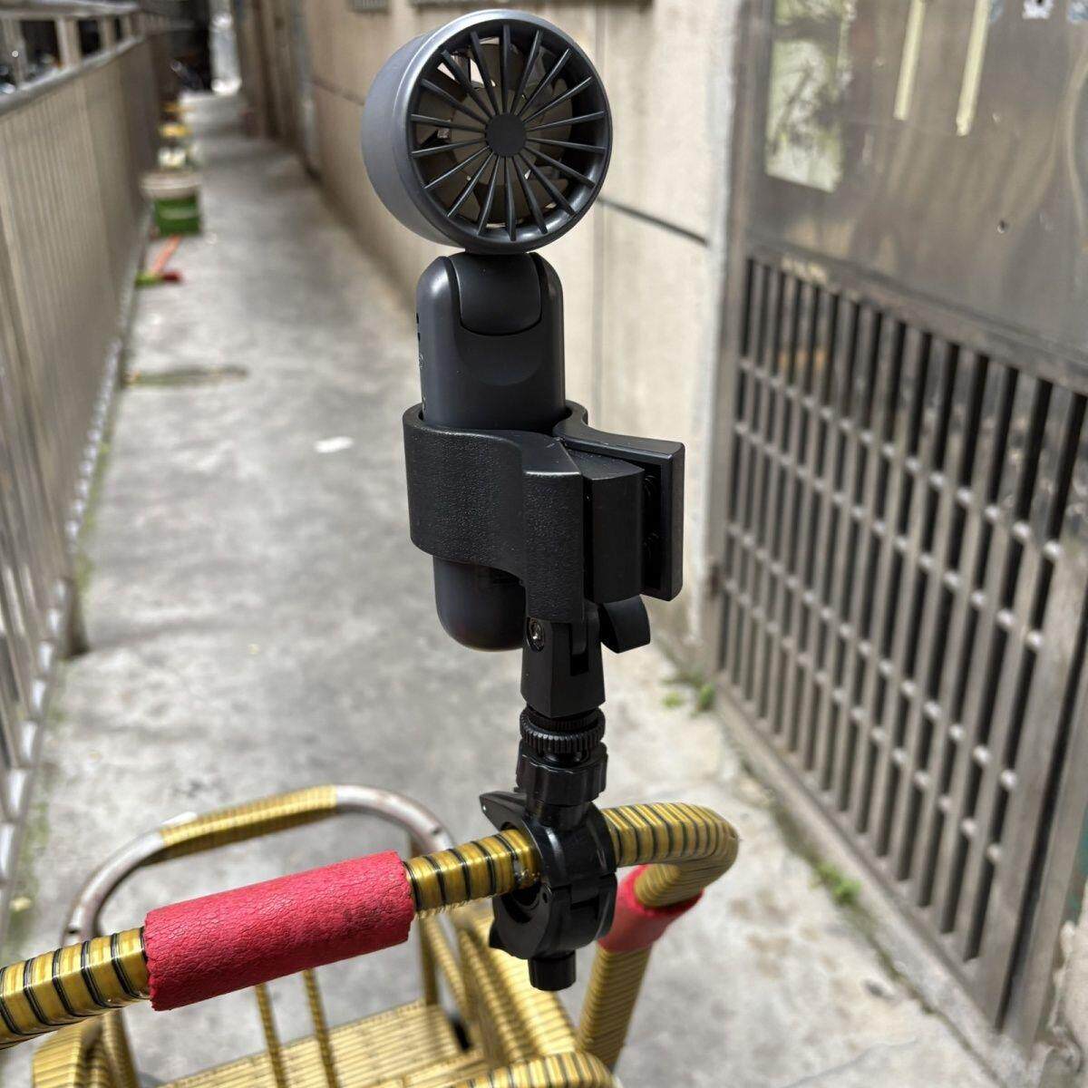 婴儿车圆形管大号固定夹手持户外雨伞风扇手机话筒通用支架
