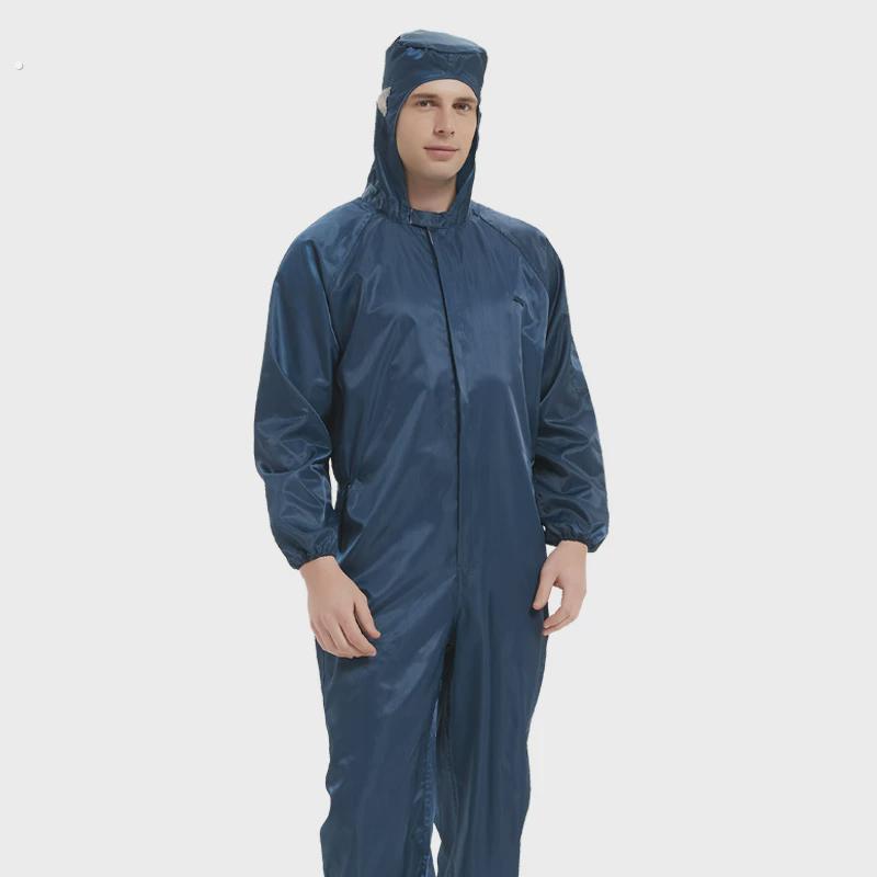 防尘衣服工作服连身防护全身静电无尘洁净服喷漆男两件式工业粉尘