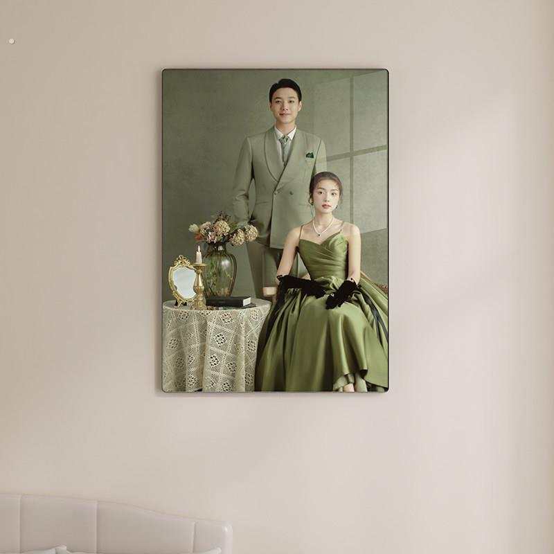 婚纱照放大相框定制洗照片做成结婚照挂墙宝宝八寸画框全家福相片