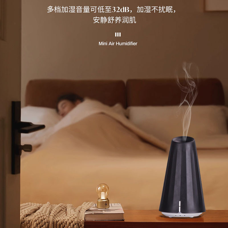 新款夜灯加湿器家用usb香薰机七彩ABS扩香仪迷你静音卧室香薰机