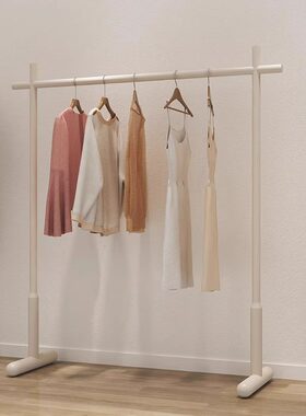 服装店展示架新款女装落地式简约不占地挂衣架奶油风中岛童装货架