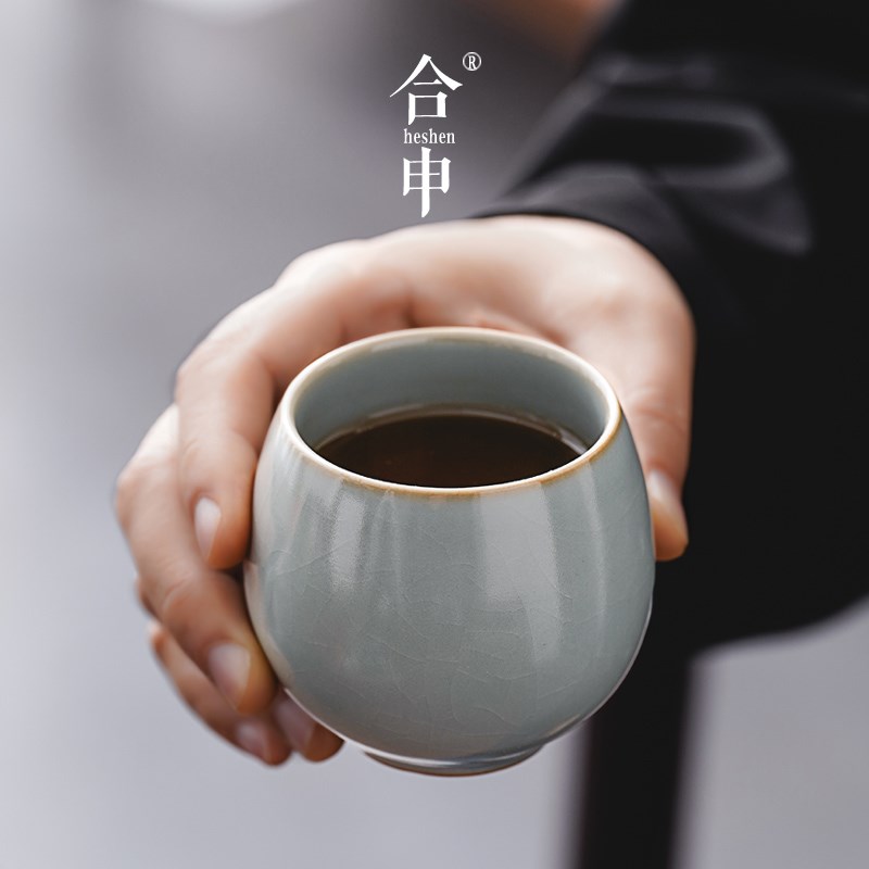 天青汝窑茶具旅行单人泡茶一壶一杯便携式茶壶茶杯户外随身收纳包