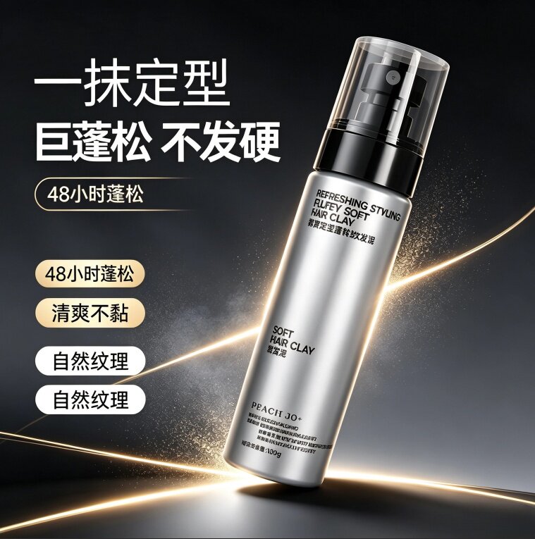 【下单立减50】新软发泥零门槛头发蓬松打理发型清香持久定型WT4