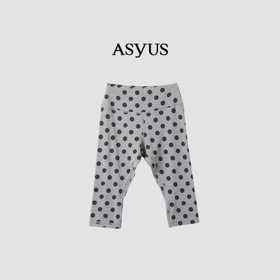 【新品】 ASYUS 2026夏季新款 女装休闲复古波点七分芭比裤