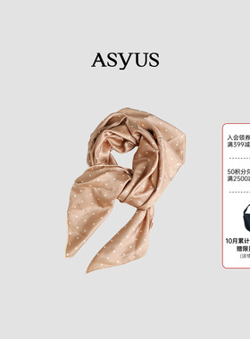 ASYUS设计师品牌 冬季经典浪漫玫瑰印花气质丝巾头巾