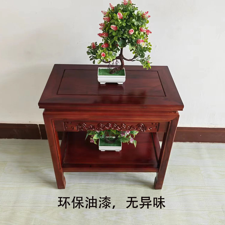 实木花盆架鱼缸架阳台花架子盆景架置物架客厅落地式沙发边几角几