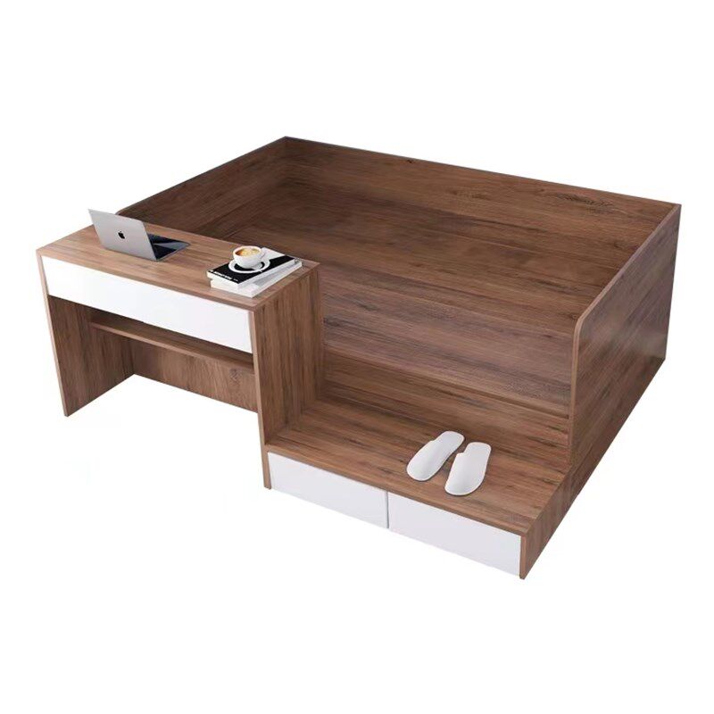 实木侧开气压床箱体高箱小户型储物榻榻米收纳储物1.2m单双人床