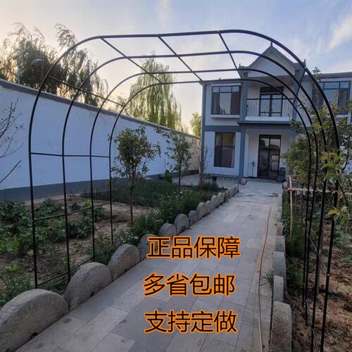 铁艺拱门花架植物爬藤架客厅庭院落地铁线莲月季蔷薇花支架葡萄架