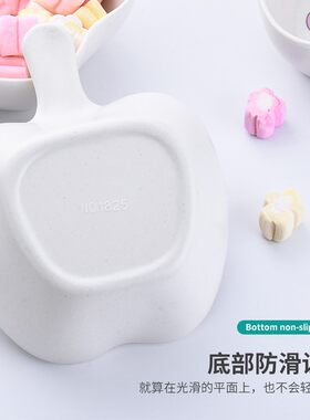 竹纤维卡通可爱小朋友餐具儿童吃饭碗带手柄宝宝婴幼儿小孩辅食碗
