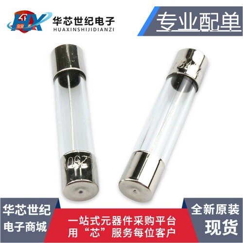 5*20 电磁炉玻璃保险管带引线保险丝带引脚1A 2A 3A 5A 6A 8A 10A