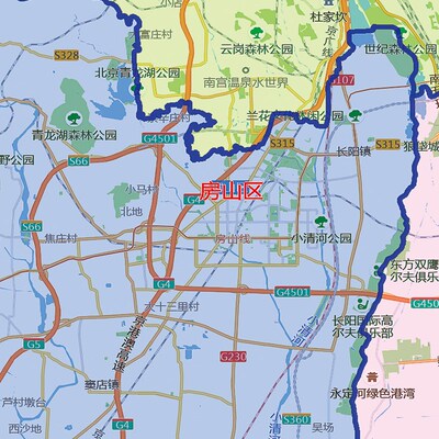 新版昌平平谷密云怀柔延庆门头沟海淀区办公挂图