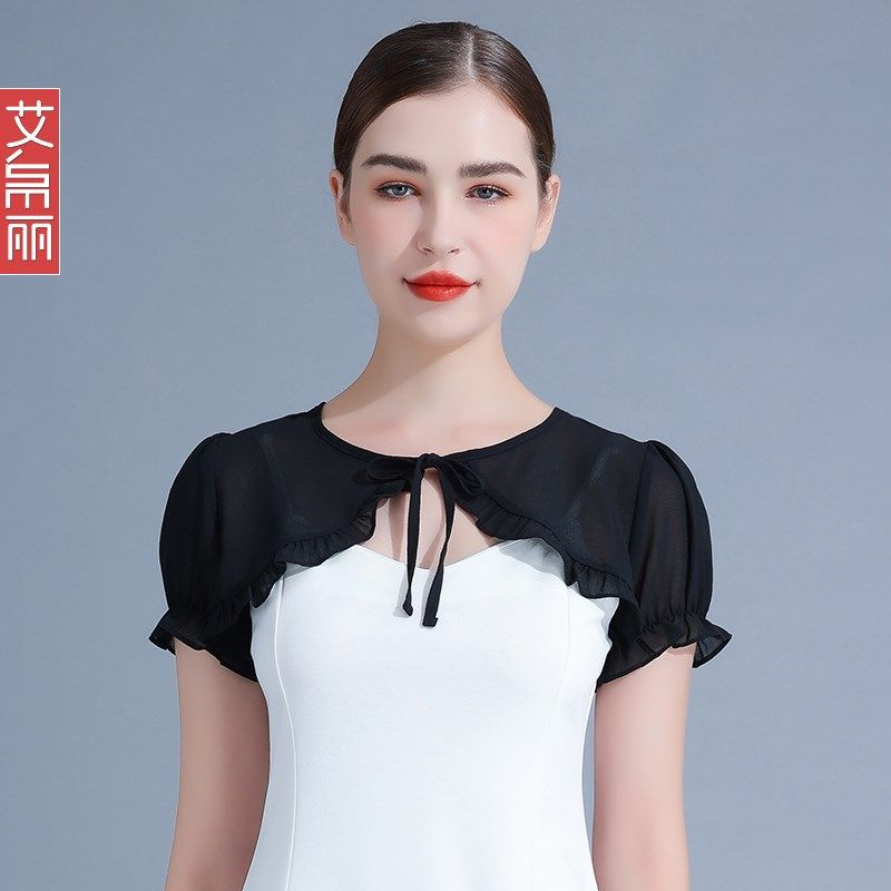 白色防晒衣女款夏季2025年新款短款系带外套薄款雪纺短袖衬衫上衣