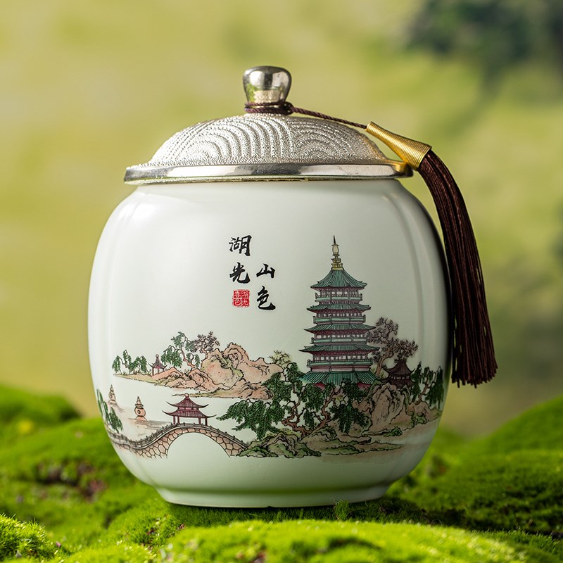 新款高档中式国风茶叶罐礼盒装春茶碧螺春龙井绿茶包装盒空盒通用