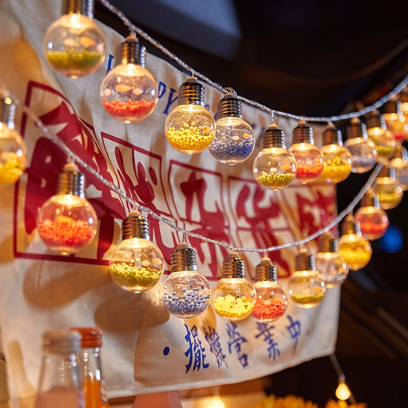 led夜市摆摊氛围彩灯酒瓶灯露营后备箱惊喜酒吧ktv布置生日装饰灯