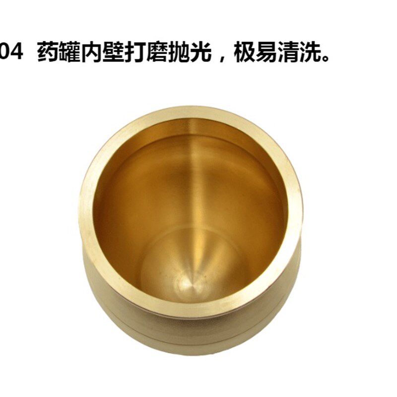 加厚纯铜捣药罐中药捣桶 家用优质研钵药缸 药具铜制捣药器