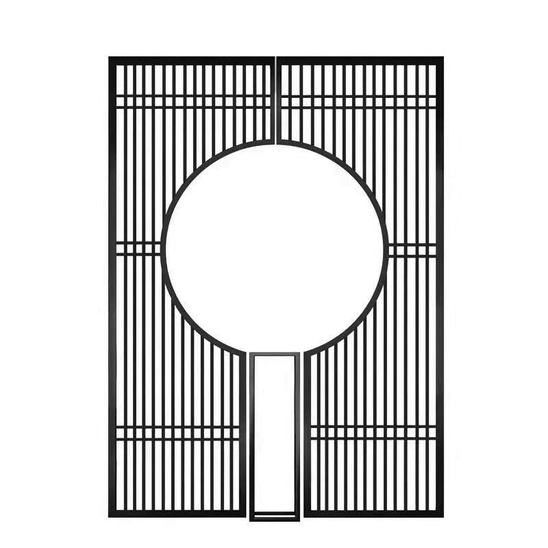 新中式简约金属花格屏铁护栏客栅艺隔断装饰餐厅办公室风格隔栅