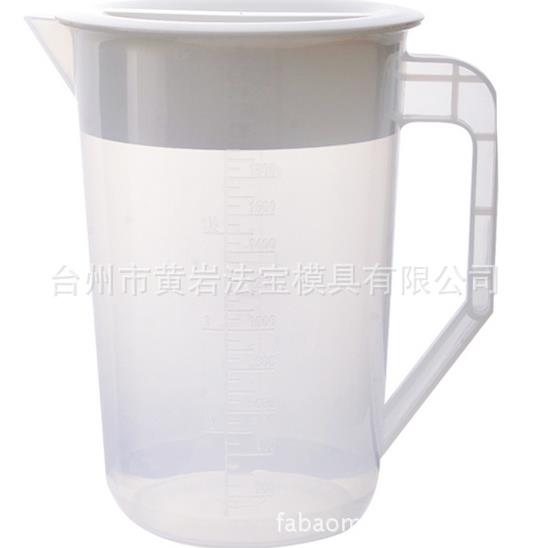 大容量塑料冷水壶凉水壶耐热耐高温家用带刻度量杯冷水壶模具