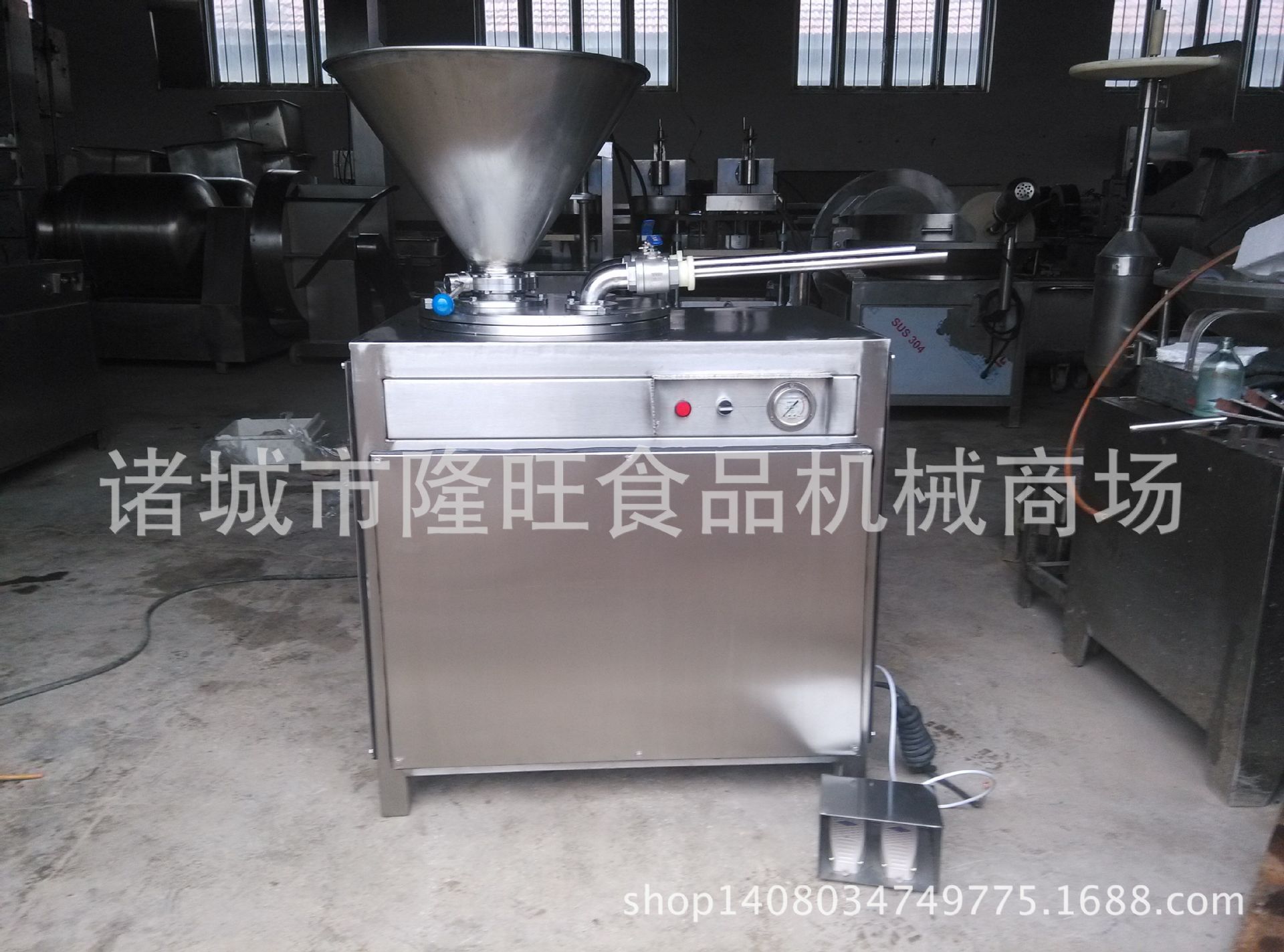 山东不锈钢大型鸡鸭鱼肉灌肠机