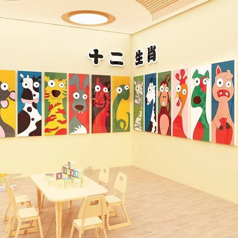 二十四节气幼儿园墙面装饰环境创设材料主题成品楼梯走廊森系文化