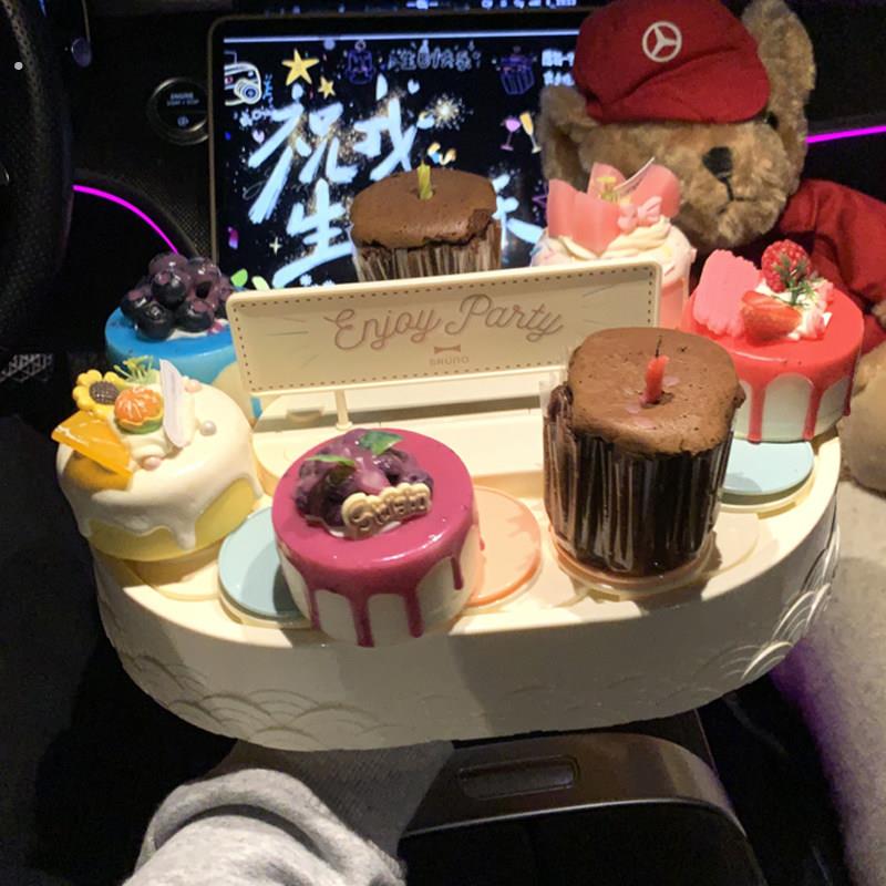 自动旋转甜品机旋转木马蛋糕台回转寿司机生日聚会蛋糕架烘焙