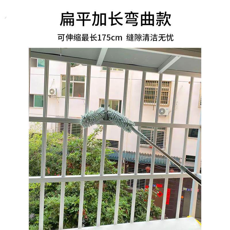 防盗窗清洁神器清洗工具擦防盗网不锈钢防护栏栏杆窗户打扫小拖把