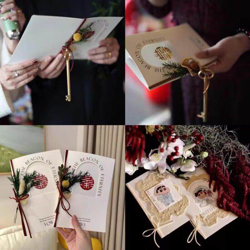 婚礼誓言誓词新郎新娘致辞一对结婚创意宣言高档手卡宣誓手写清新